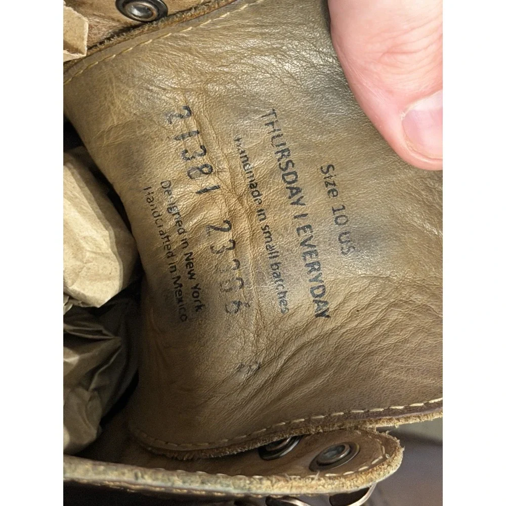 Thursday Boot Co. Brown Vibram Sole Captain Boot Size 10